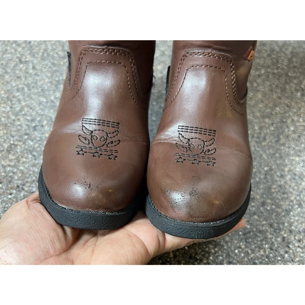 Disney Toy Story Woody Cowboy Boot Little Kid Toddler 10 Brown Western Synthetic